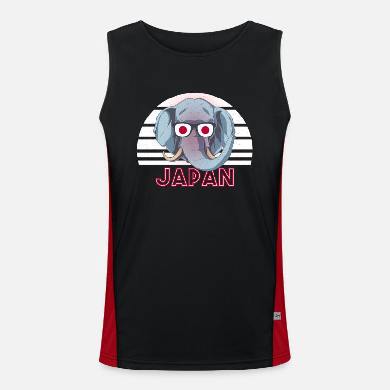 Japan Funktionelles Kontrast-Tank Top für Männer 