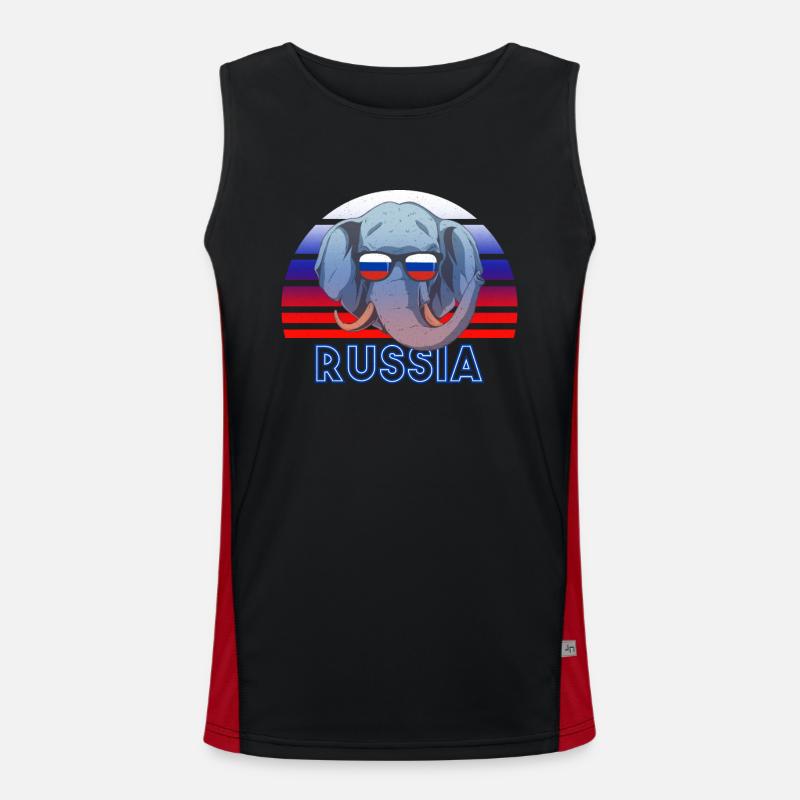 Russia Men's Functional Contrast Tank Top 