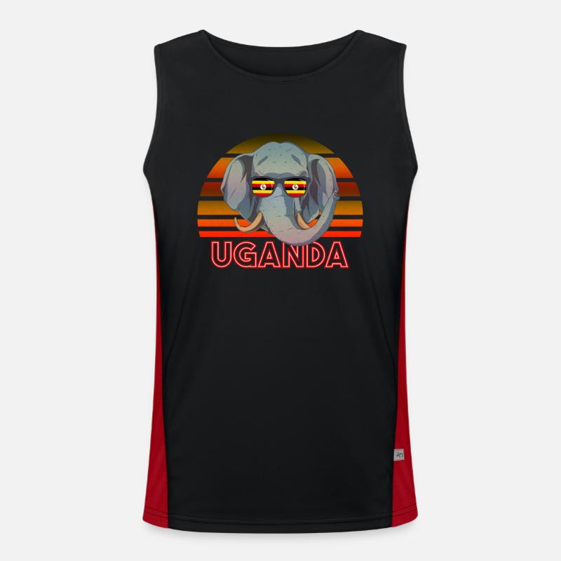 Uganda Men's Functional Contrast Tank Top 
