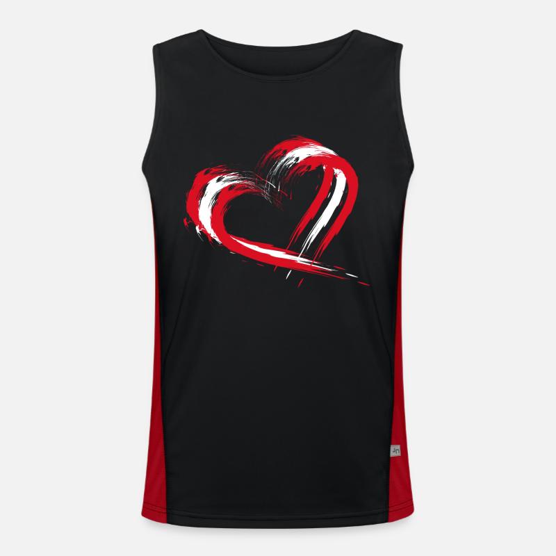 Peru Funktionelles Kontrast-Tank Top für Männer 