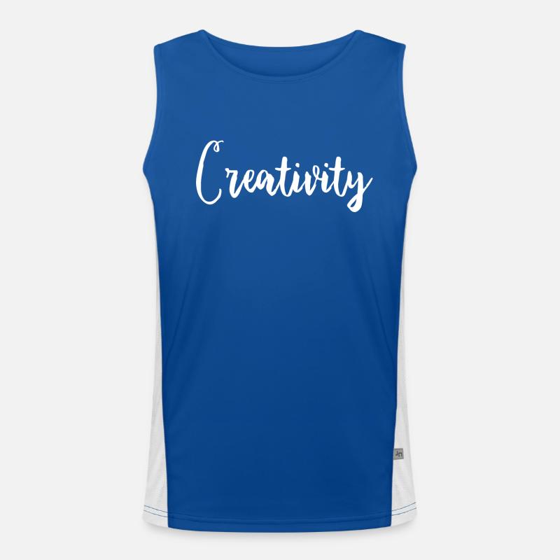 Creativity knows Men's Functional Contrast Tank Top 