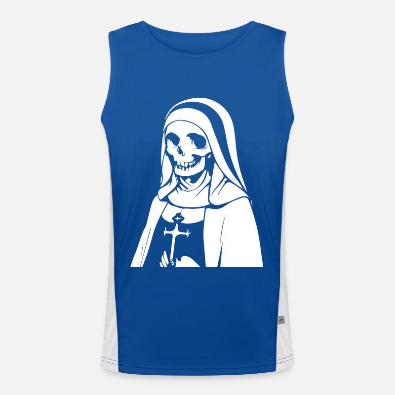Fearlessly Embrace the Unconventional with Horror Men's Functional Contrast Tank Top 