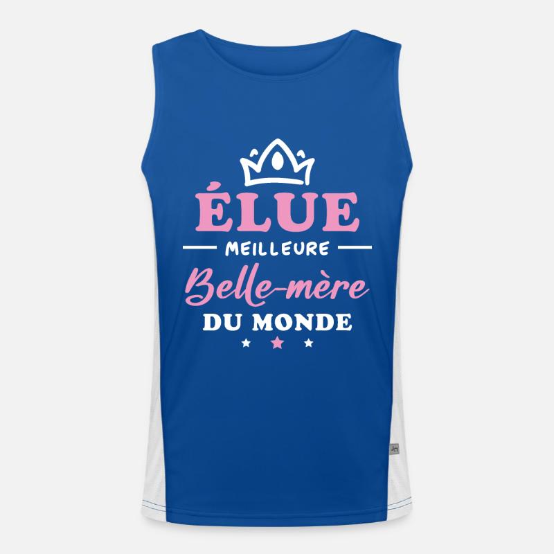 Élue meilleure belle mère du monde Débardeur respirant contrasté Homme 