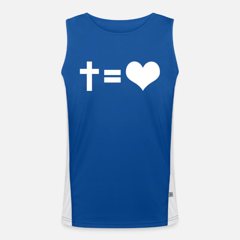 CROSS = LOVE Débardeur respirant contrasté Homme 