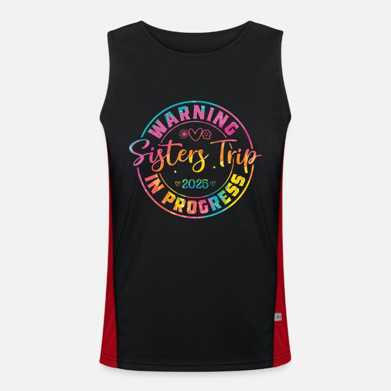 Nurses' Weekend Warning Sisters' Trip Men's Functional Contrast Tank Top 