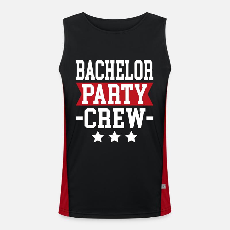 Bachelor Party Crew Men's Functional Contrast Tank Top 