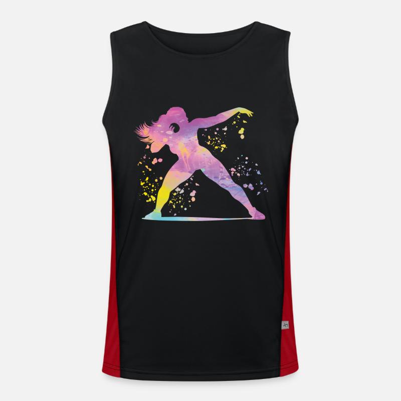 Lanceur de poids Colorsplash Lancer de poids Débardeur respirant contrasté Homme 