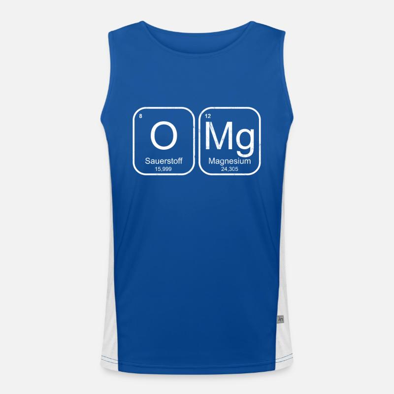 Enseignant OMg éléments de chimie Débardeur respirant contrasté Homme 