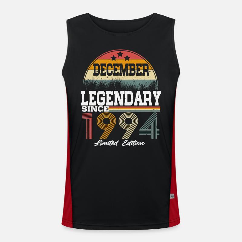 Legends were born in December 1994 Men's Functional Contrast Tank Top 