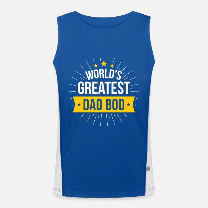 Worlds greatest Dad Bod Men's Functional Contrast Tank Top 