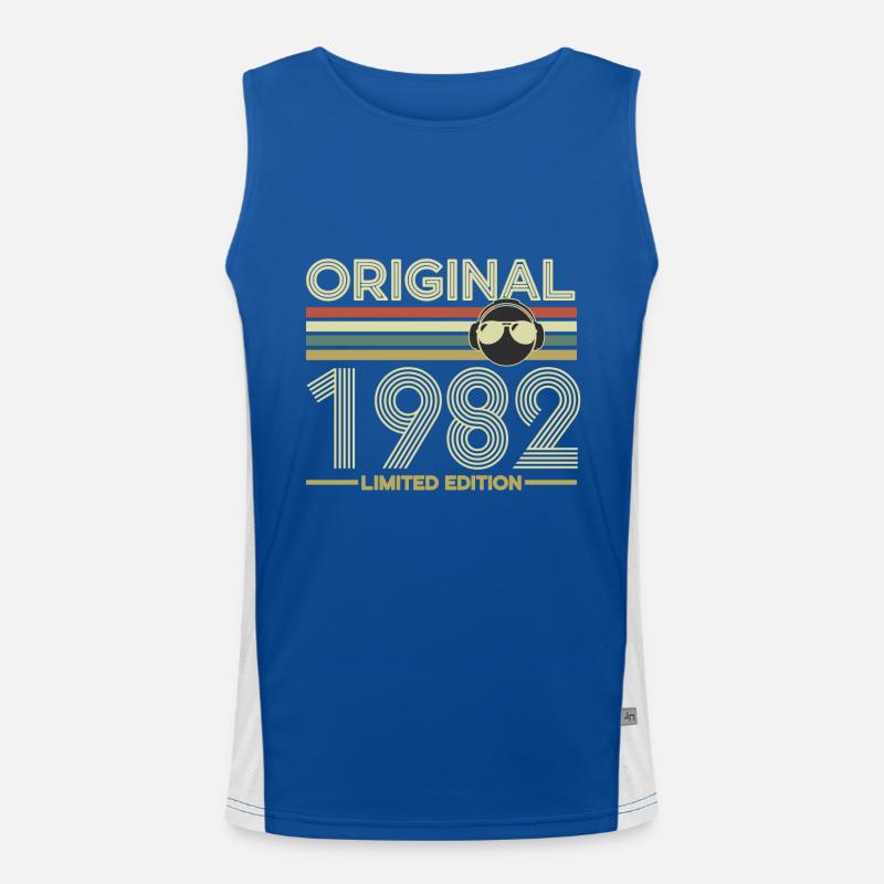1982 Funktionelles Kontrast-Tank Top für Männer 