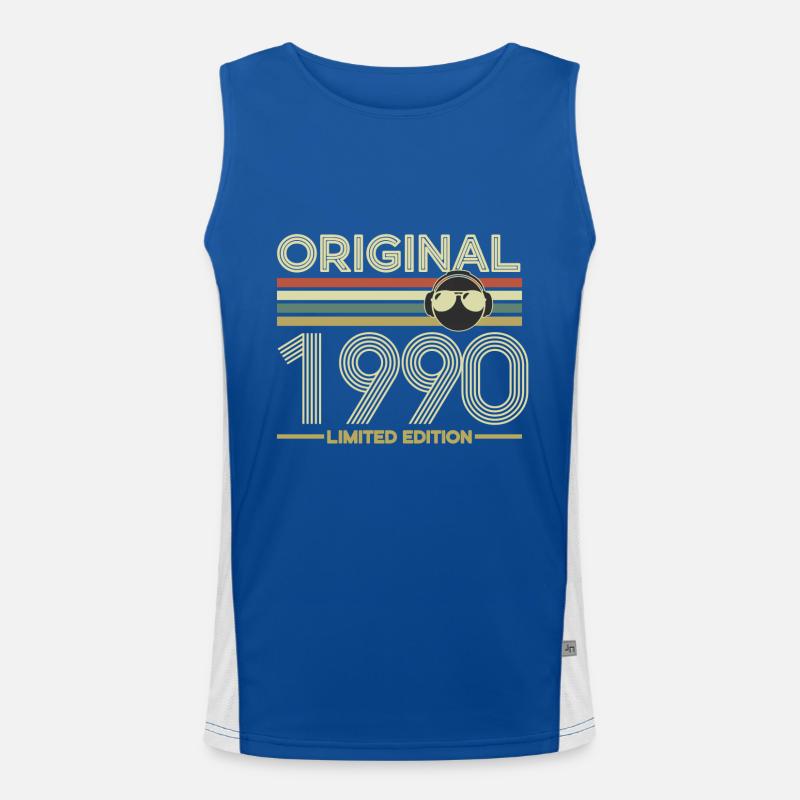1990 Funktionelles Kontrast-Tank Top für Männer 