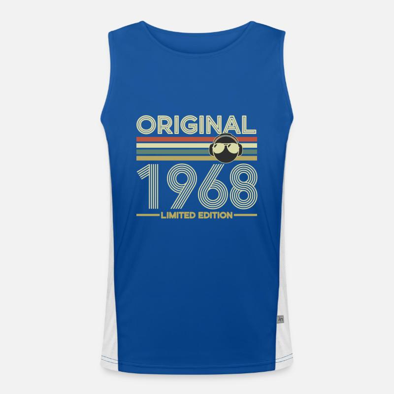 1968 Funktionelles Kontrast-Tank Top für Männer 