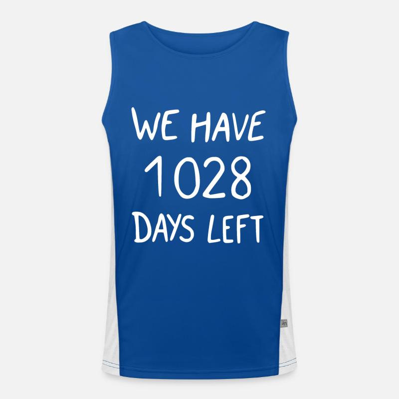 we have 1028 days left Débardeur respirant contrasté Homme 