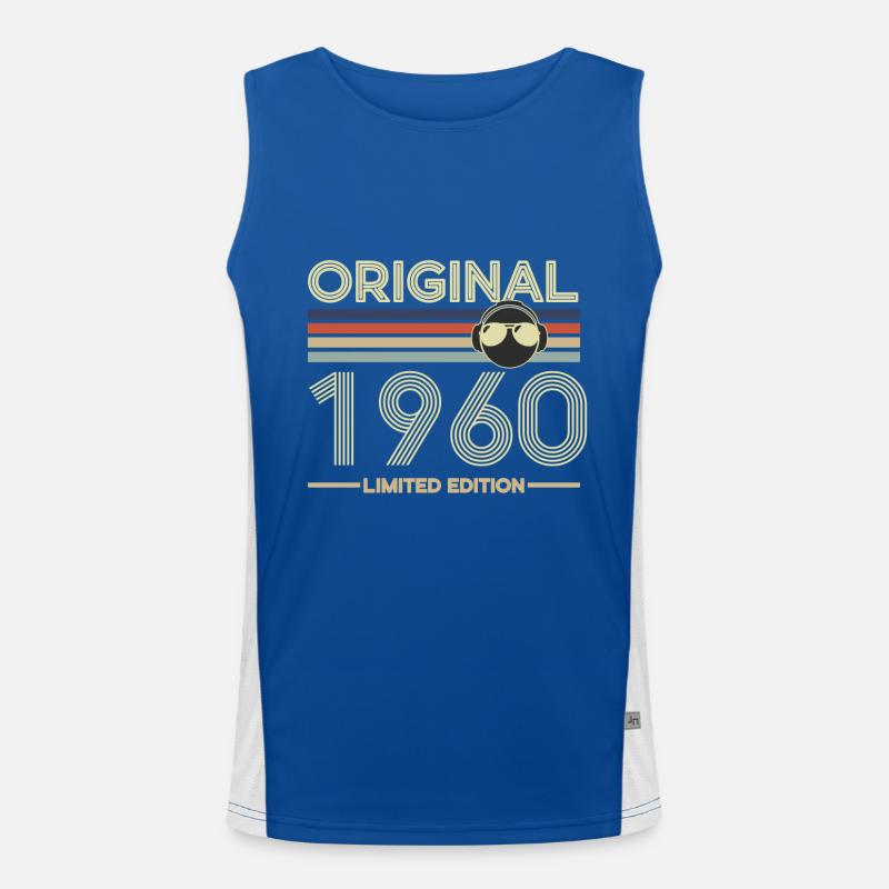 1960 Funktionelles Kontrast-Tank Top für Männer 