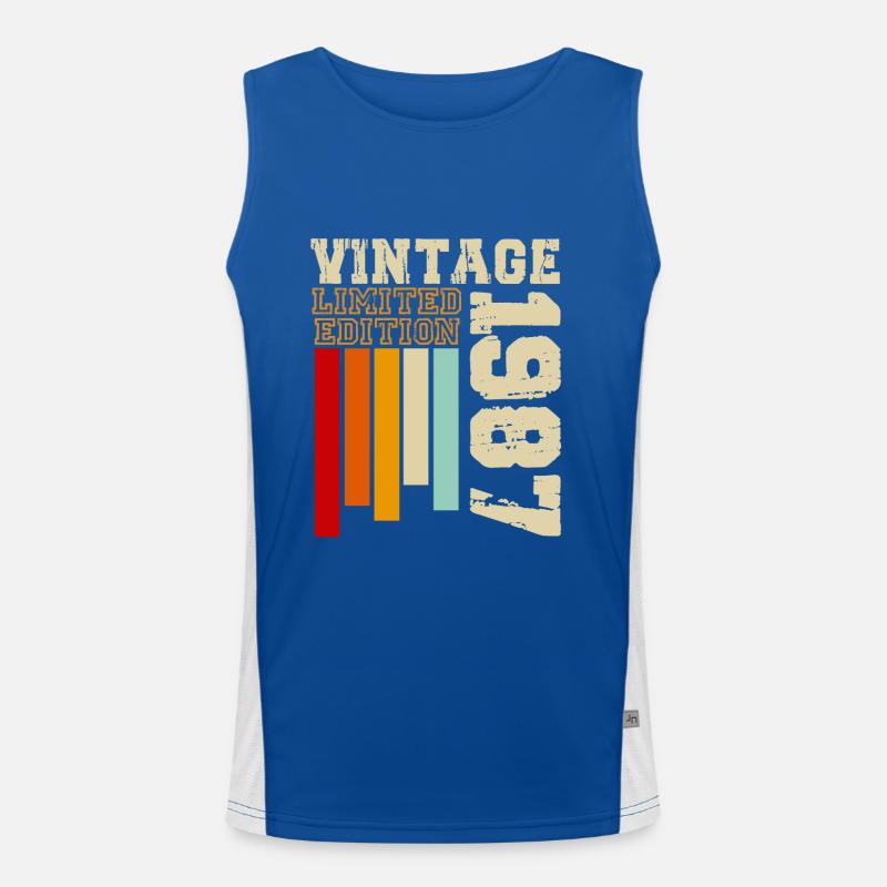 1987 Débardeur respirant contrasté Homme 