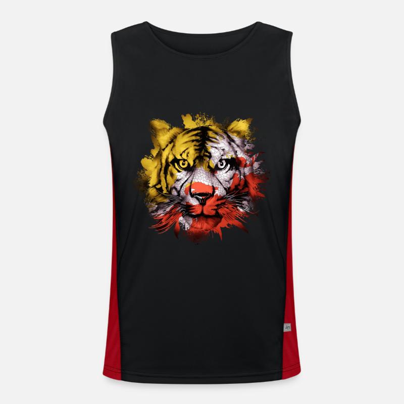 Bhutan Funktionelles Kontrast-Tank Top für Männer 