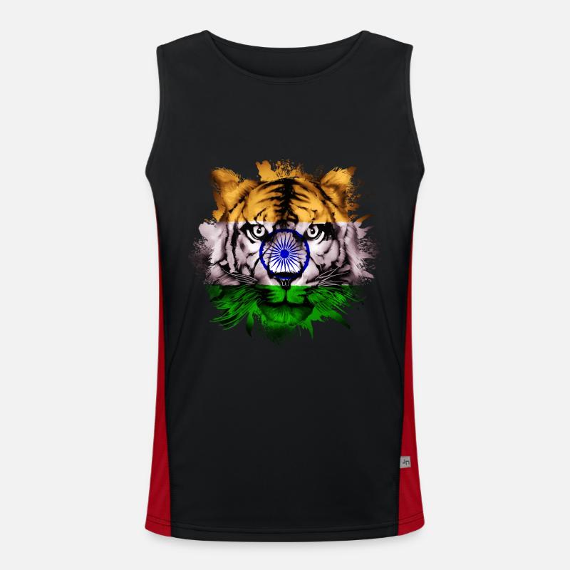 India Men's Functional Contrast Tank Top 