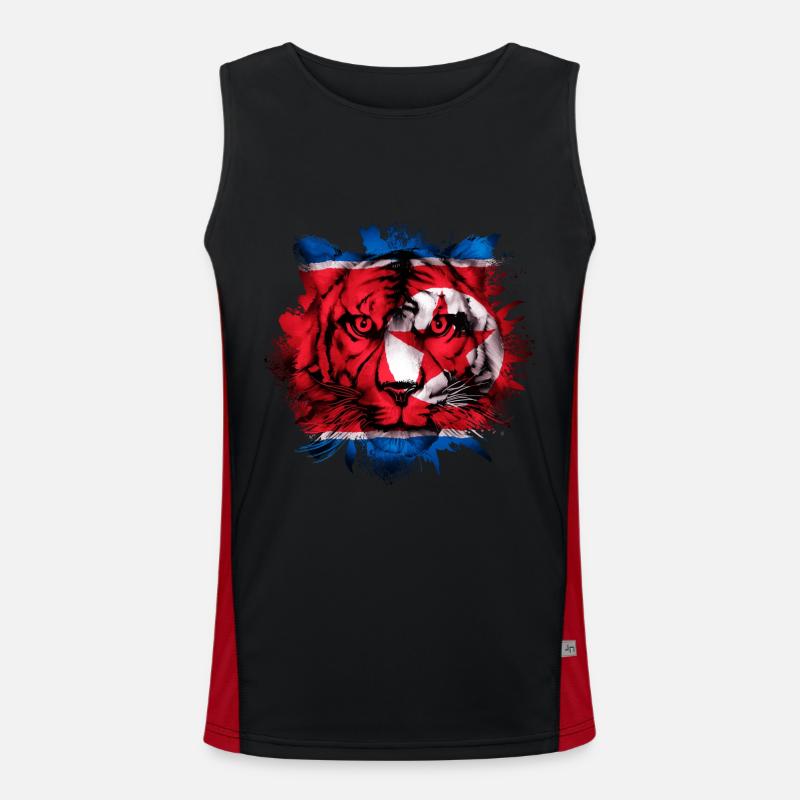 Nordkorea Funktionelles Kontrast-Tank Top für Männer 