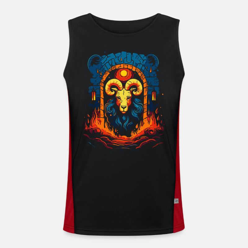 Le Donjon Billy Goat, Débardeur respirant contrasté Homme 