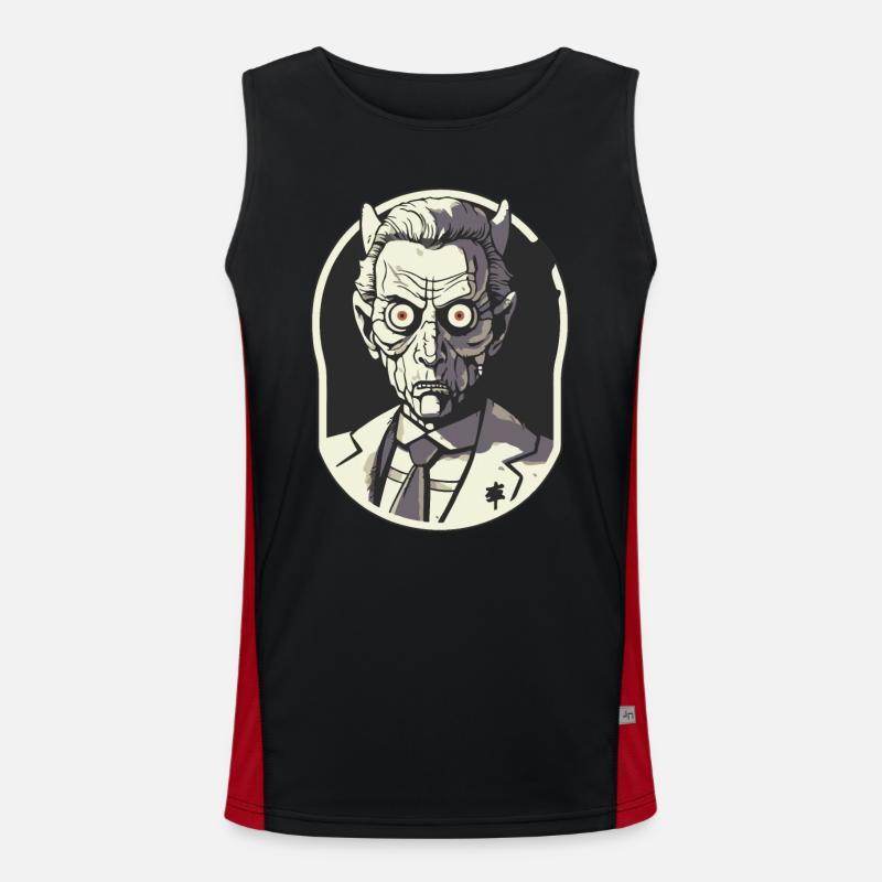 Der Direktor der Albträume Funktionelles Kontrast-Tank Top für Männer 