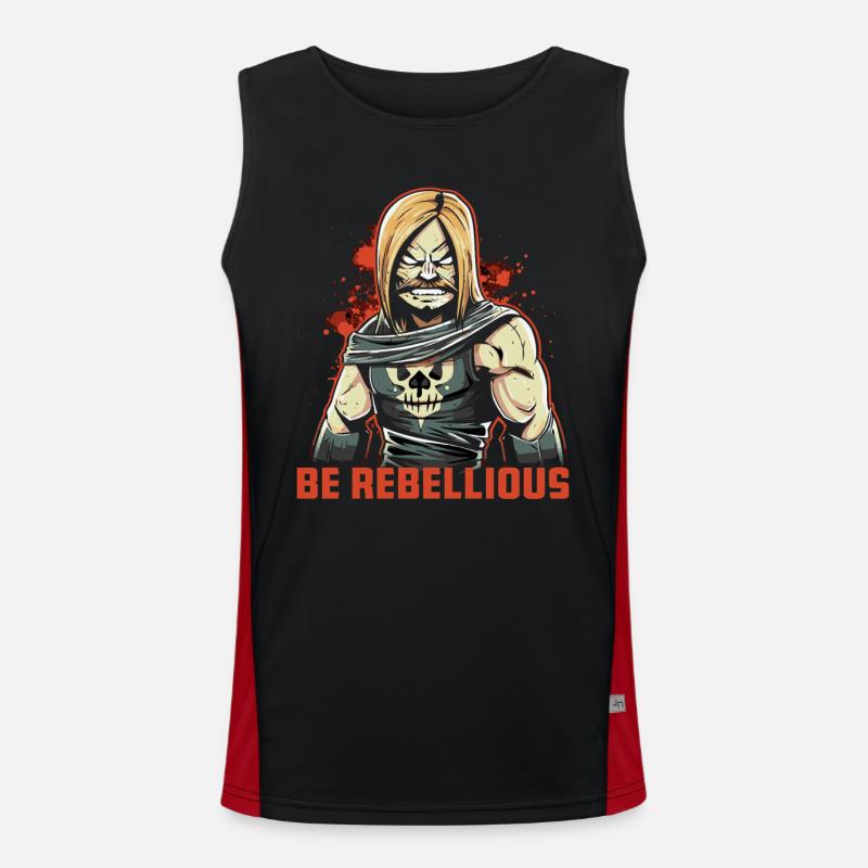 Sei rebellisch wie ein Rocker-Motorradfahrer Funktionelles Kontrast-Tank Top für Männer 