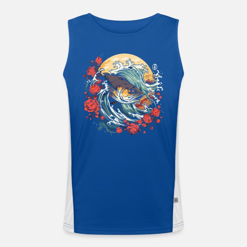 Like a fish in the sea Men's Functional Contrast Tank Top 