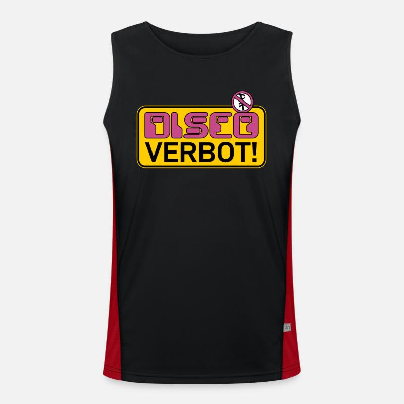 DANGER! Disco forbidden Men's Functional Contrast Tank Top 