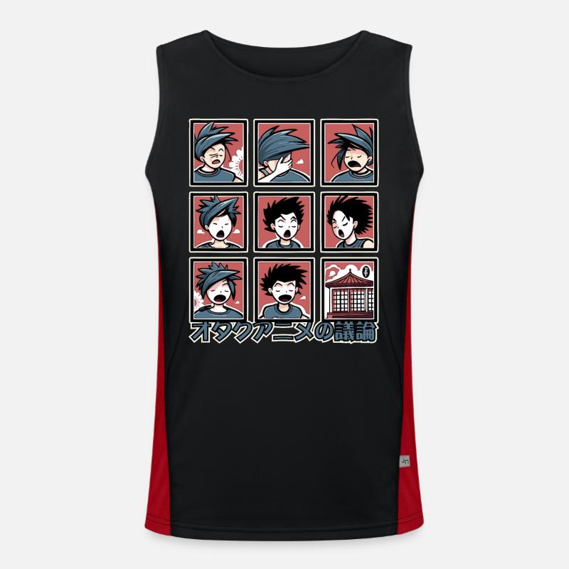 オタクアニメの議論 Anime-Otaku-Diskussionen Funktionelles Kontrast-Tank Top für Männer 