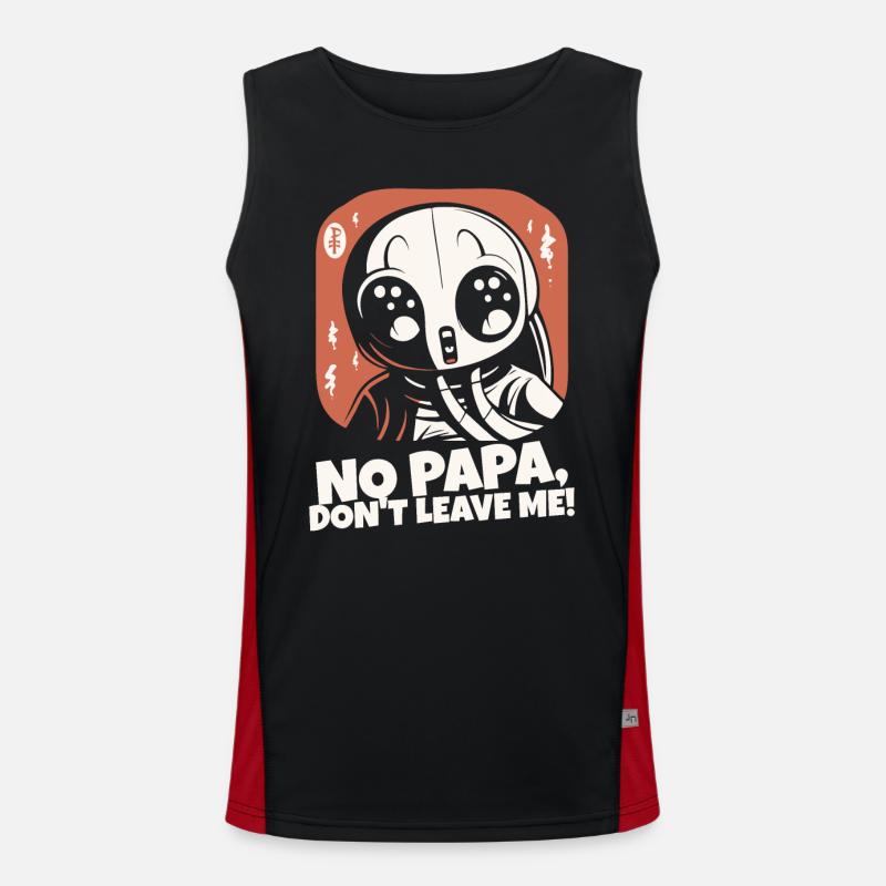 Daddy, don't leave me Men's Functional Contrast Tank Top 