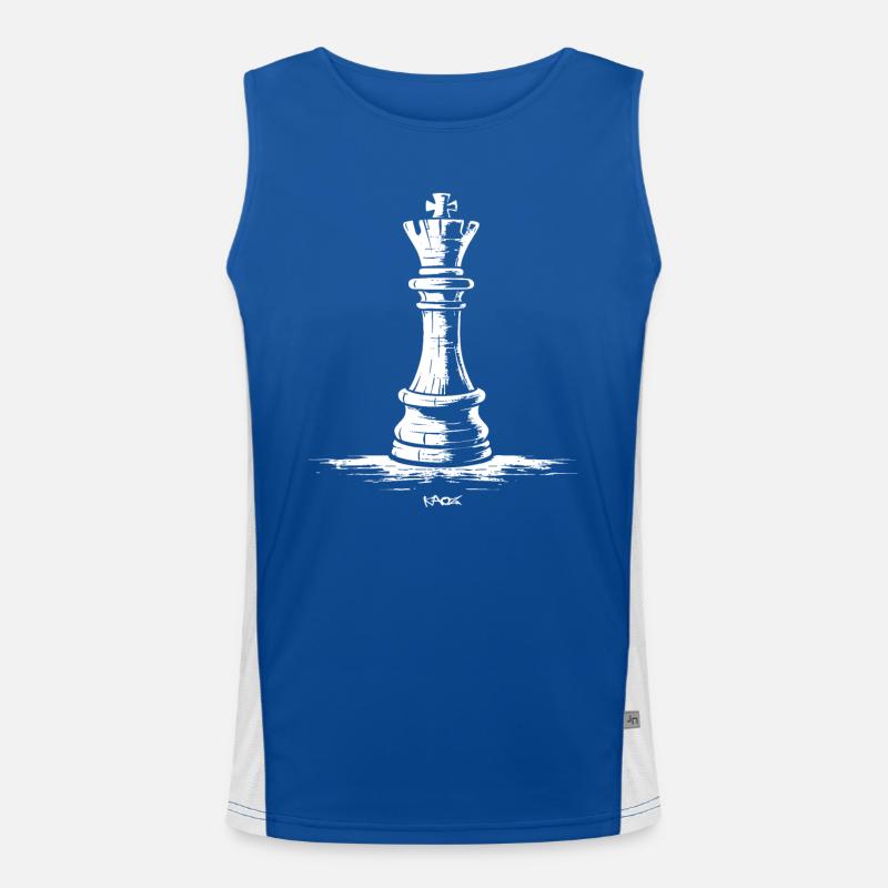 Roi des échecs Débardeur respirant contrasté Homme 