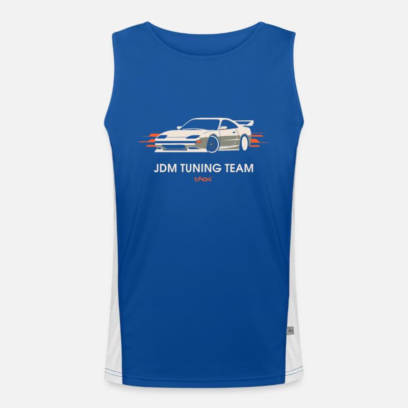 JDM Tuning Team Funktionelles Kontrast-Tank Top für Männer 