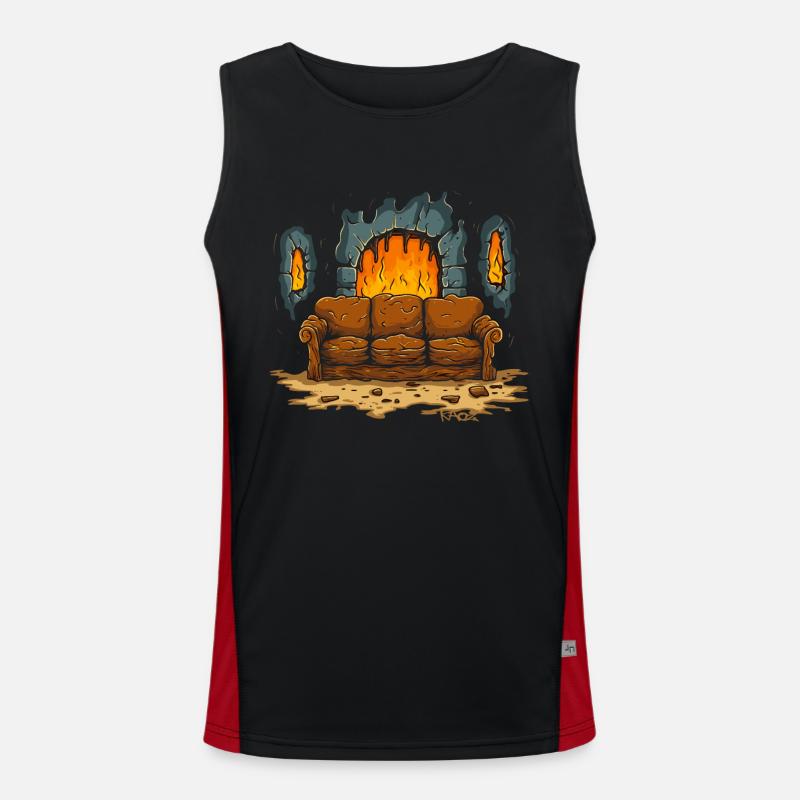 The Sofa of Dungeon Hell Men's Functional Contrast Tank Top 