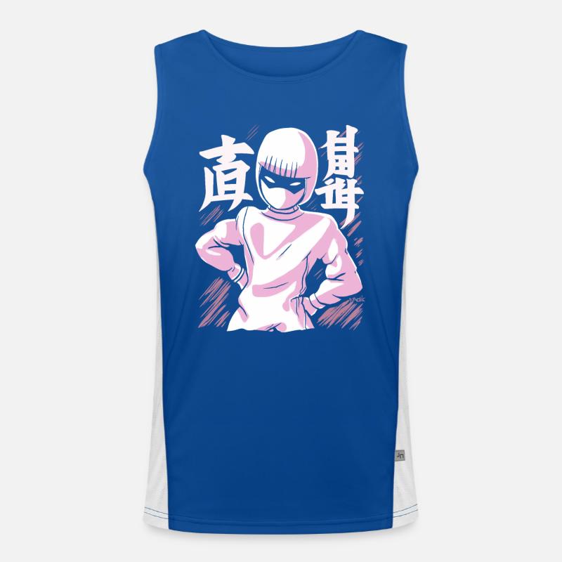 Voir le règne du ninja rose Débardeur respirant contrasté Homme 