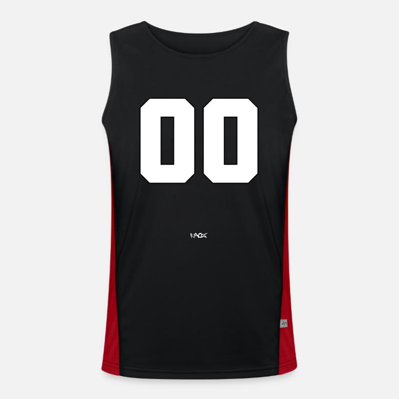 Numéro 00 : Double zéro, double plaisir Débardeur respirant contrasté Homme 