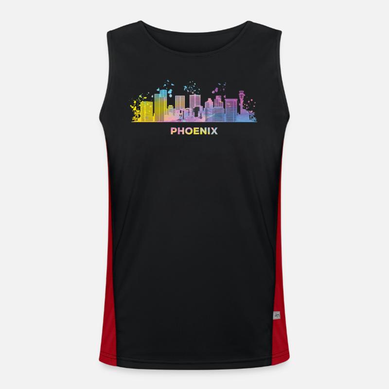 Phéniciens Skyline Phoenix Débardeur respirant contrasté Homme 