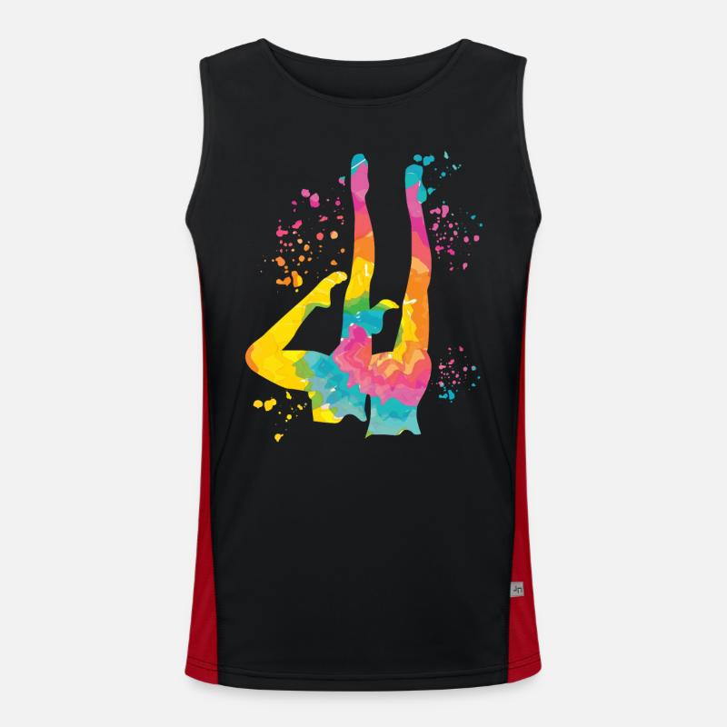 Artistic Swim Team Synchronschwimmen Funktionelles Kontrast-Tank Top für Männer 