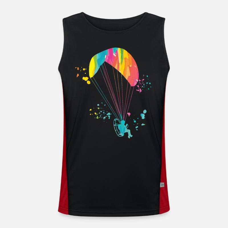Motorisiertes Gleitschirmfliegen Ppg Paramotoring Funktionelles Kontrast-Tank Top für Männer 