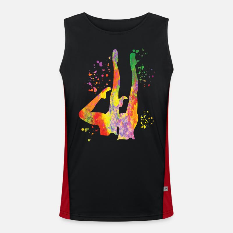 Artistic Swim Team Synchronschwimmen Funktionelles Kontrast-Tank Top für Männer 