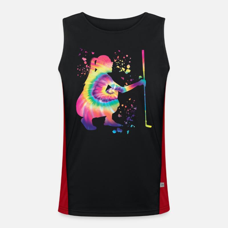 Golfer Colorsplash Kinder Miniaturgolf Funktionelles Kontrast-Tank Top für Männer 