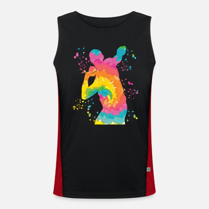Lanceur de poids Colorsplash Lancer de poids Débardeur respirant contrasté Homme 