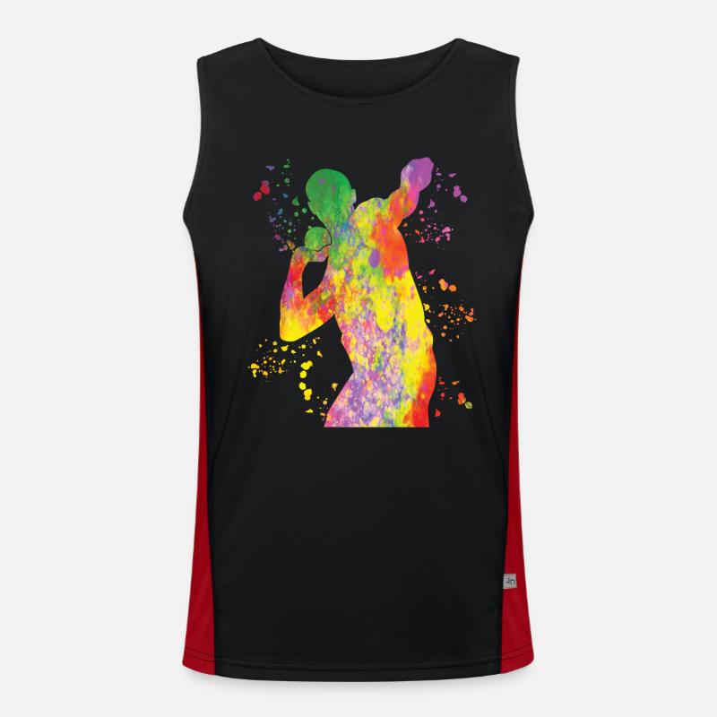 Lanceur de poids Colorsplash Lancer de poids Débardeur respirant contrasté Homme 
