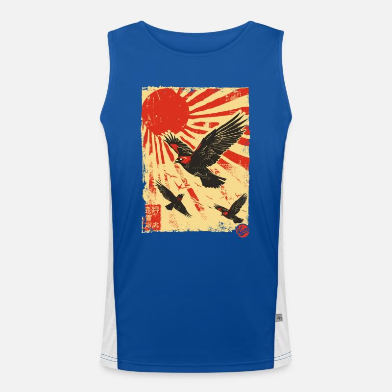 Propaganda birds in the sky Men's Functional Contrast Tank Top 