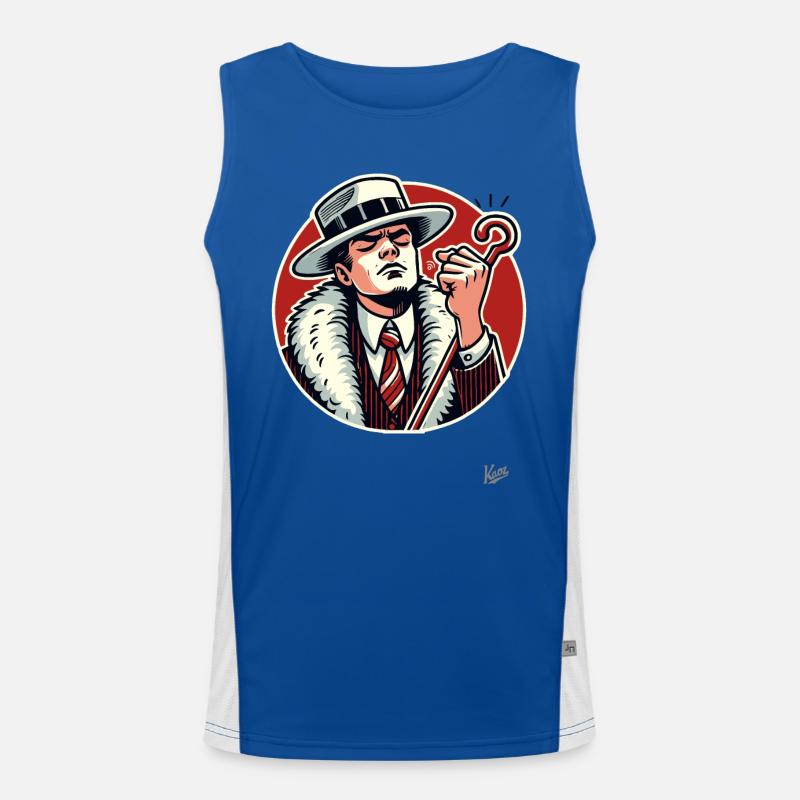 70s Pimp, Win Calmly Men's Functional Contrast Tank Top 