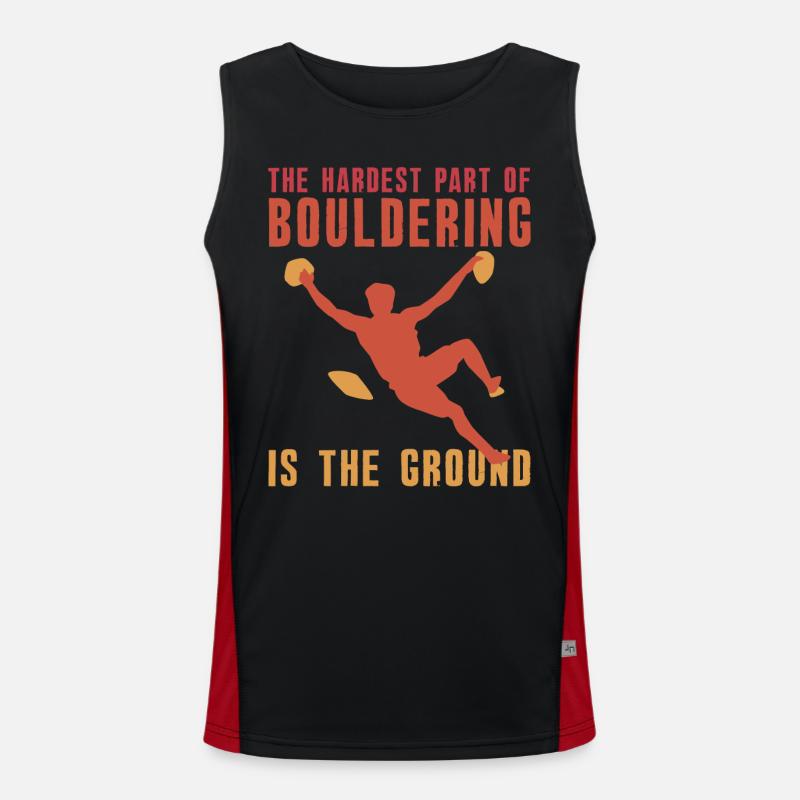 Bouldern Boulderer Boulder Funktionelles Kontrast-Tank Top für Männer 