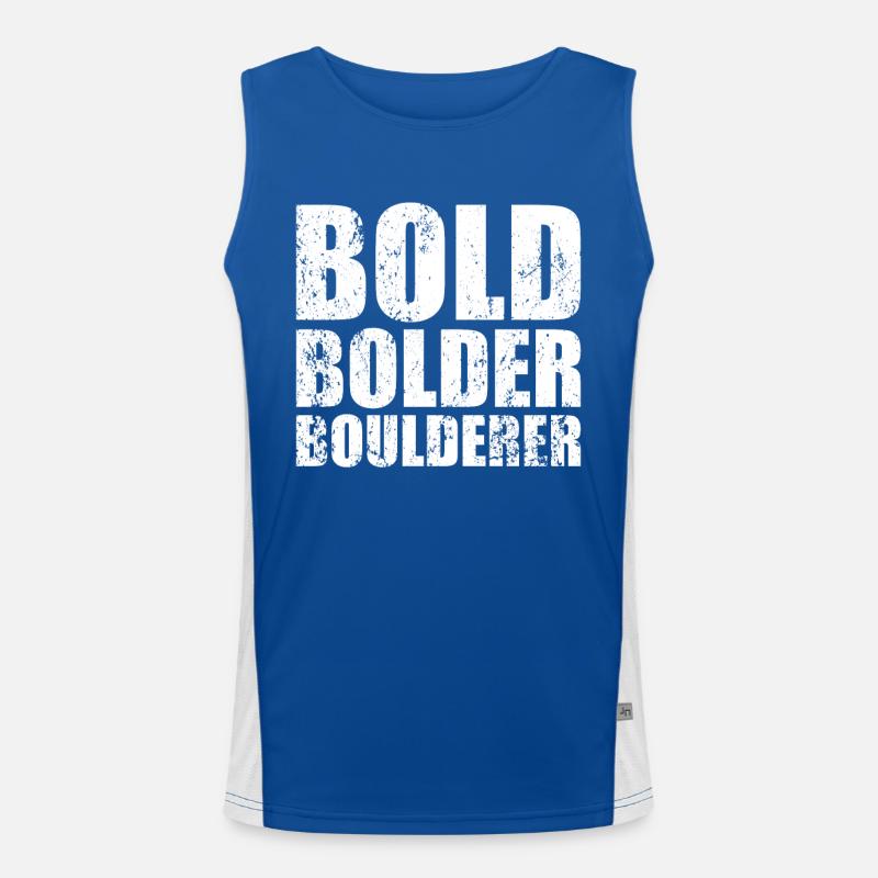 Bloc Bold Bolder Boulderer Débardeur respirant contrasté Homme 
