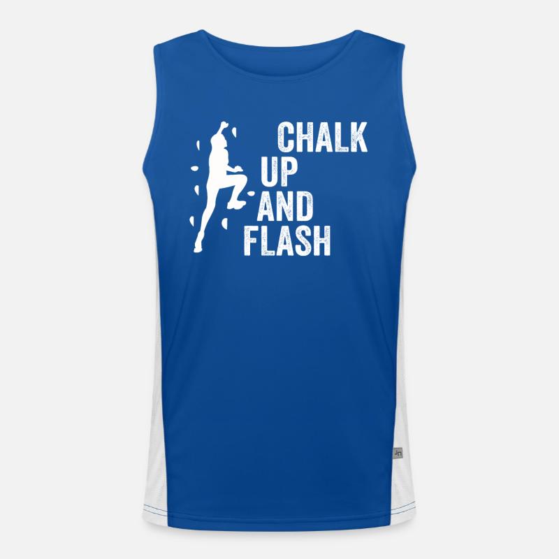 Boulderer Chalk Up et Flash Bouldering Débardeur respirant contrasté Homme 