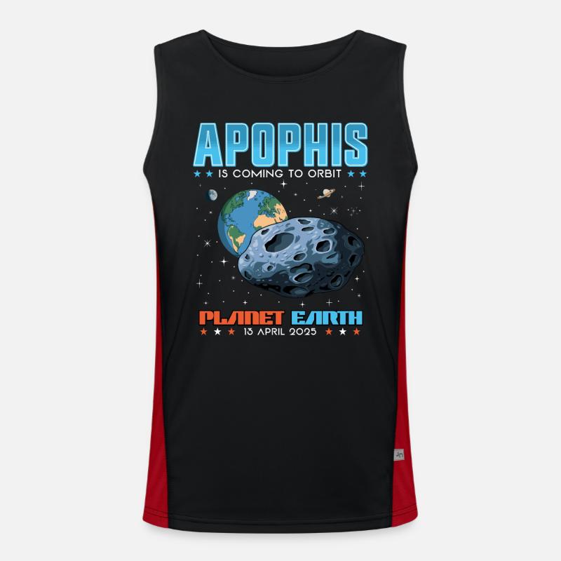 Événement spatial de rencontre rapprochée de l’astéroïde Apophis en avril Débardeur respirant contrasté Homme 