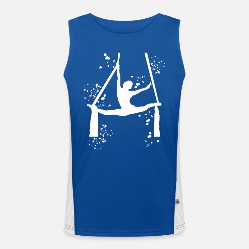 Vertical Cloth Aerial Acrobatics Aerial Silk Men's Functional Contrast Tank Top 