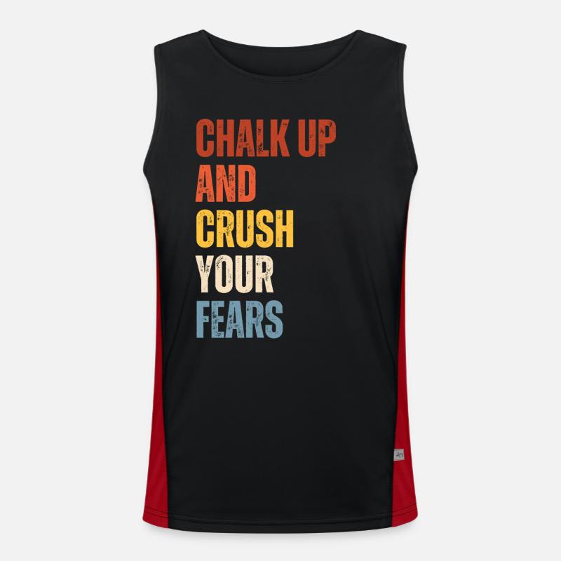 Bouldering Chalk Up Boulderer Men's Functional Contrast Tank Top 